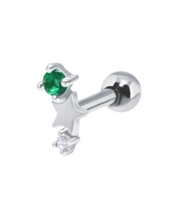 May Birthstone Helix Ear Piercing TIP-3601